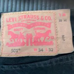 LEVI'S 501 ブラックデニム W34 L32