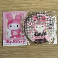 マイメロディ　ライブキャラクター　アニバーサリーパーティ　缶バッジ　サンリオ