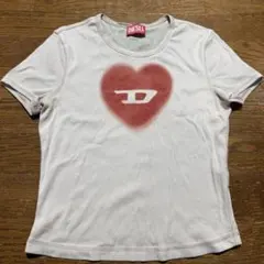 DIESEL ハートプリント 半袖Tシャツ - メルカリ