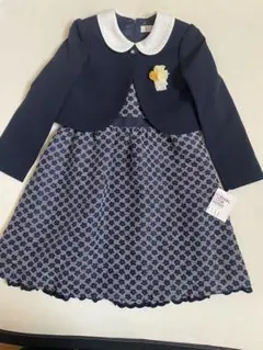 新品 タグ付き エルアンノアール サイズ130 入学式 卒園式 結婚式 ネイビー