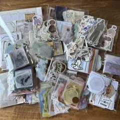 【まとめ売り】コラージュ素材　紙もの　シール　おすそ分け　1000枚以上