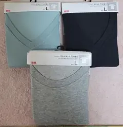 VネックTシャツ 2枚セット LサイズとクルーネックLサイズ