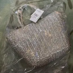 COOCO メタリックかごバッグ