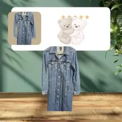 GAP デニムロングスカートジャケットカジュアルデザインXS