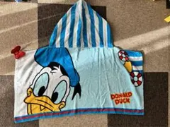 ドナルドダック フード付きタオル