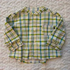 チェック柄長袖シャツ