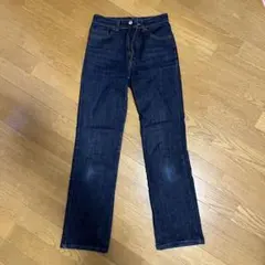 ダークブルー ストレートデニム