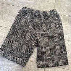 チェック柄ハーフパンツ　95