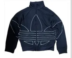 adidas ブラックトラックジャケット