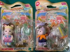 シルバニアファミリー赤ちゃんアドベンチャーシリーズ　ショコラウサギハスキーセット