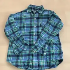 J.PRESS チェック柄フランネル長袖シャツ 130センチ
