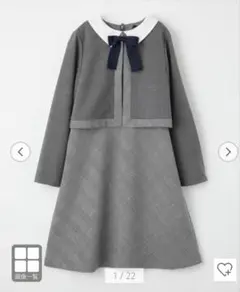 160 グレンチェック柄ワンピース＋ボレロ　フォーマル　入学式　卒業式　発表会