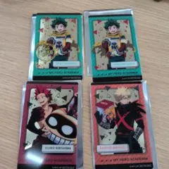 僕のヒーローアカデミア クリアカード ナムコnamco 4枚セット
