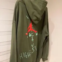 Lサイズ　NIKE　Jordan　TravisScott　フーディ　オリーブ