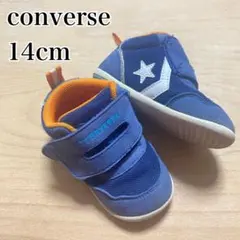 コンバース converse ベビーシューズ 14cm ネイビー　オレンジ