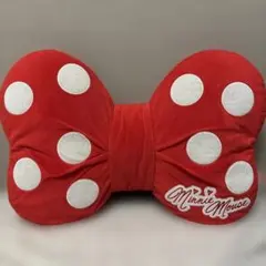ディズニー ミニーマウス リボン型クッション