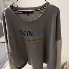 TOMMY HILFIGER トレーナー XXL グレー/ホワイト