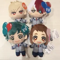 ヒーローアカデミア ぬいぐるみ 4体セット