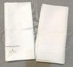 PIERRE BALMAIN ホワイトハンカチ2枚セット