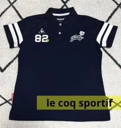 le coq sportif ネイビー ポロシャツ ゴルフ レディース