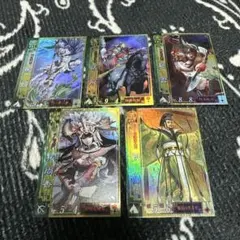 三国志大戦2 蜀軍 ホロ5枚セット 劉備 趙雲 張飛 他
