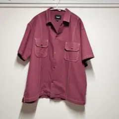HUF 半袖シャツ バーガンディ Mサイズのサムネイル