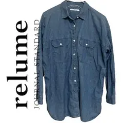 ジャーナルレリューム コットンデニム 長袖シャツ
