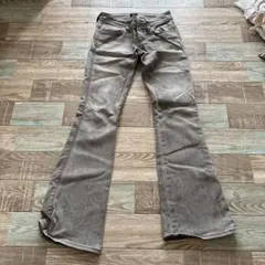グレー ブーツカットデニム 26×30