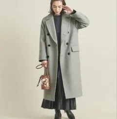 BY HAMILTON WOOL MIX ロングPコート ウール ロングコート