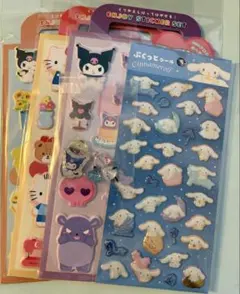 【正規品】サンリオ⭐︎エンジョイステッカー⭐︎ぷくっとシール⭐︎ボンドロおすそ分け