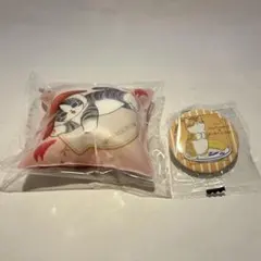 くら寿司　モフサンド　クッションチャーム＆缶バッチ