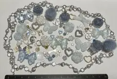 ハンドメイド　デコパーツ　金属　アクリル　ホイップデコ　ネイルパーツ