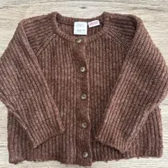 ZARA ブラウンニットカーディガン