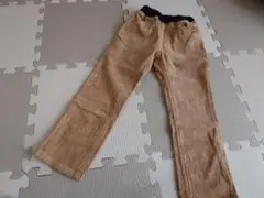 ムージョンジョン　動物柄ベージュ コーデュロイパンツ