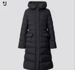 ユニクロ＋J ウルトラライトダウンフーデットコート　黒　Lサイズ　432603