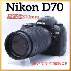 ショット数少なめ✨Nikon D70 超望遠300mm 初心者セット バッグ付き ショット数少なめ✨Nikon D70 超望遠300mm 初心者セット バッグ付き