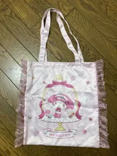 MY MELODY フリル付きトートバッグ
