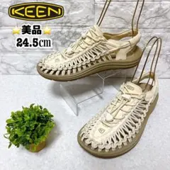 ⭐美品⭐KEEN キーン ユニーク アイボリー サンダル 24.5㎝