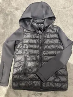 ZARA フード付き ブラックダウンジャケット Sサイズ