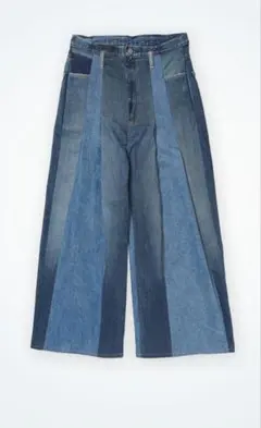 seyto Stripe layered flare denim pants - メルカリ