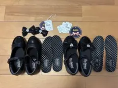 ブラック フォーマルシューズ 19㎝　2足セット