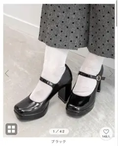 RANDA ストームデザインメリージェーンパンプス