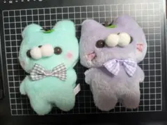 すくっとたっちさん ふるーつ ねこさん　ぐれーぷ 大きめ