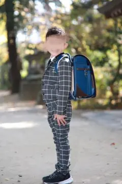 120cmジェネレーター フォーマルスーツ グレー チェック柄