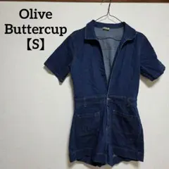 Olive Buttercup【S】 デニムオールインワン