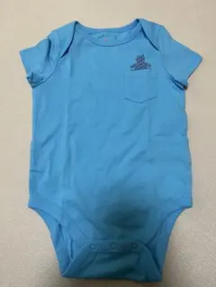 【新品】GAP ベビー　ロンパース　半袖　くま　80 ブルー　ボディースーツ
