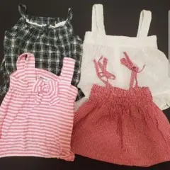 【4枚セット】ノースリーブトップス80cm～90cm