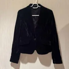 ベロアジャケット 黒のサムネイル