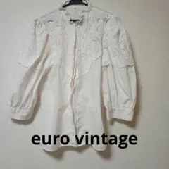 ヴィンテージ　レースブラウス