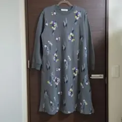 スーパーハッカ SUPER HAKKA スウェット 刺繍 ワンピ フリーサイズ